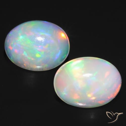 1.48ctw Natural Multicolor Opal, Oval, Transparent