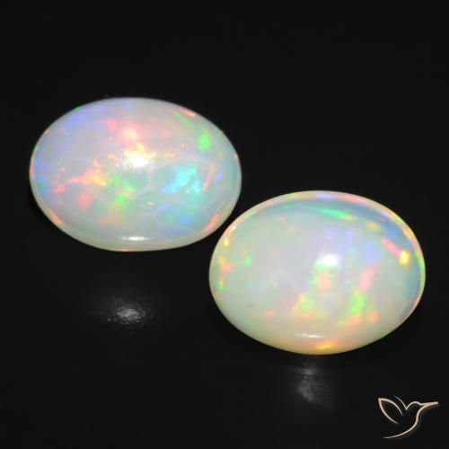 1.72ctw Natural Multicolor Opal, Oval, Translucent