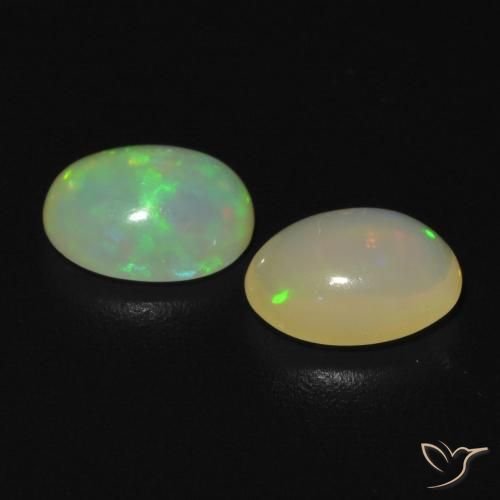 Opal Gemstones in 7 x 5 mm (calibrated) Size for Sale, Opal Stones in Multicolor Color