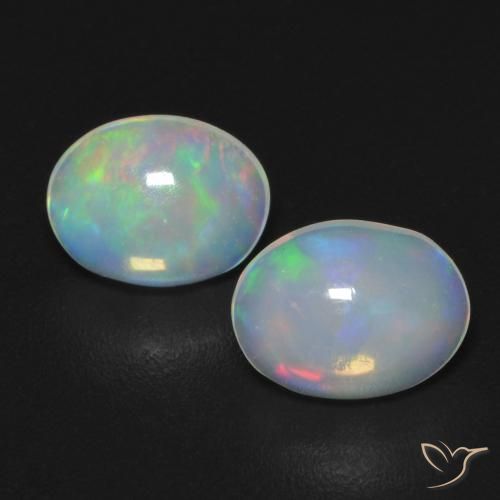 0.95 ct Oval Opal, 6.8 x 5.2 mm From Australia, Photo A