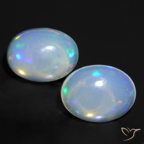 1.65ctw Natural Multicolor Opal, Oval, Transparent