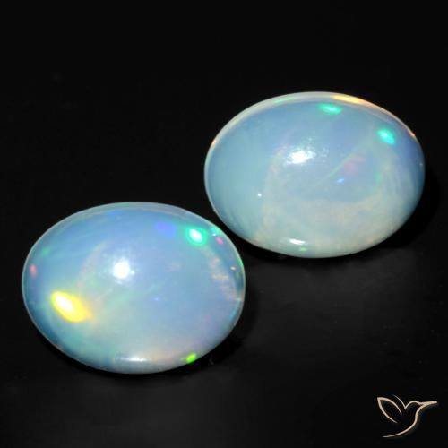 1.64ctw Natural Multicolor Opal, Oval, Transparent