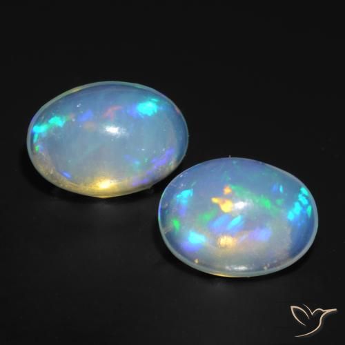 1.19 ct Oval Opal, 6.9 x 5.2 mm From Australia, Photo A