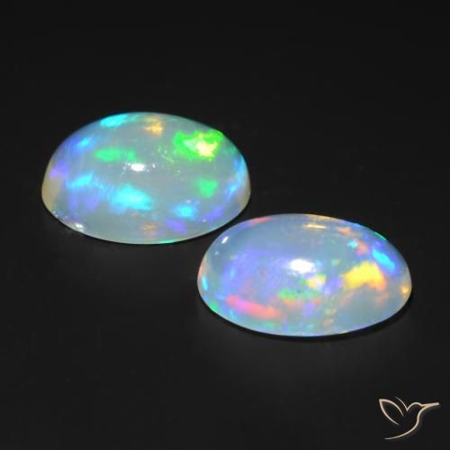 Opal Gemstones in 7 x 5 mm (calibrated) Size for Sale, Opal Stones in Multicolor Color