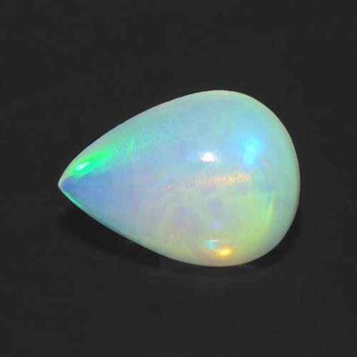 Multicolor Opal Gem - 1.4ct Pear Cabochon (ID: 548567)