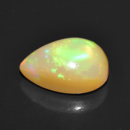 Opal Gemstone in 9 x 6.4 mm Size for Sale, Opal Stone in Multicolor Color