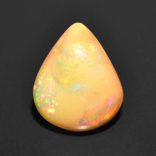 Multicolor Ópalo Gema - 1.4ct Cabujón Pera (ID: 553383)