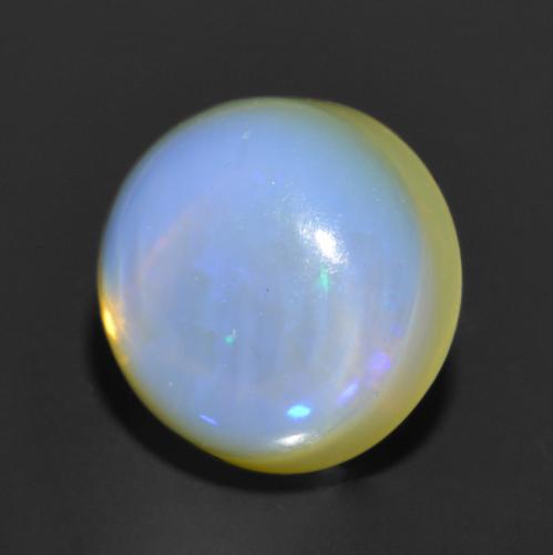 0.90 ct Multicolor Opal Stone, Natural Opal in Round Cabochon Shape for Sale