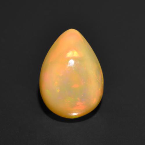 Multicolor Opal Gem - 1ct Pear Cabochon (ID: 553387)