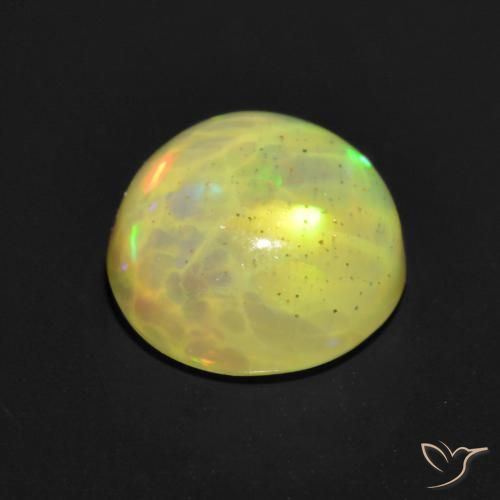 Opal Gemstone in 6.5 mm (calibrated) Size for Sale, Opal Stone in Multicolor Color