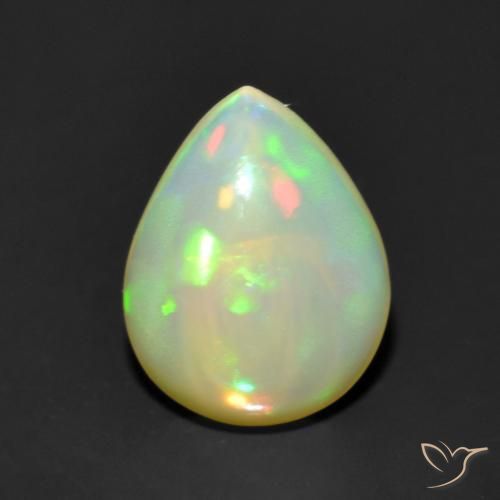 Multicolor Opal Gem - 1.2ct Pear Cabochon (ID: 553604)