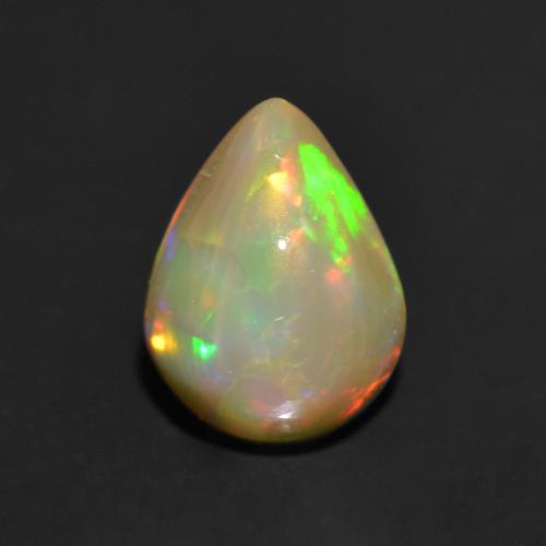 Многоцветный Опал Камень - 0.7ct Груша Кабошон (ID: 553608)