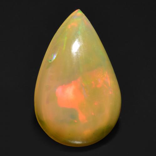 Multicolore Opale Gem - 0.7ct Cabochon pera (ID: 554126)