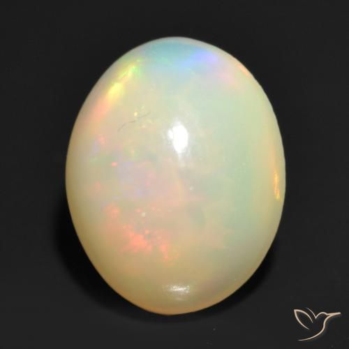 1.20ct Natural Multicolor Opal, Oval, Translucent