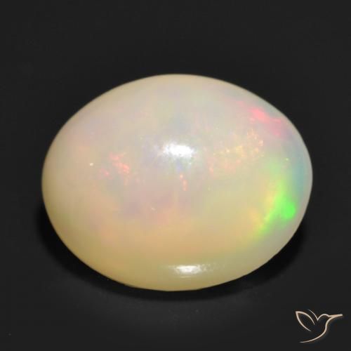 1.20 ct Multicolor Opal Stone, Natural Opal in Oval Cabochon Shape for Sale