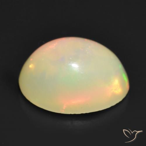 Opal Gemstone in 9 x 7 mm (calibrated) Size for Sale, Opal Stone in Multicolor Color