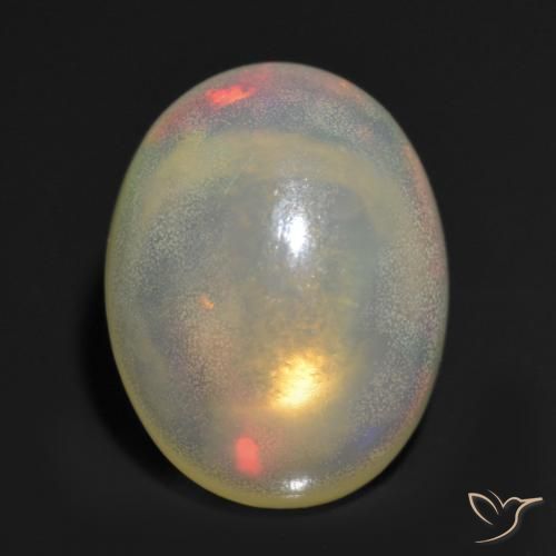 1.16ct Natural Multicolor Opal, Oval, Transparent