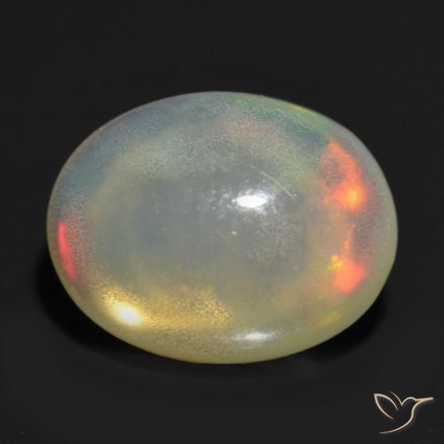 1.16 ct Multicolor Opal Stone, Natural Opal in Oval Cabochon Shape for Sale