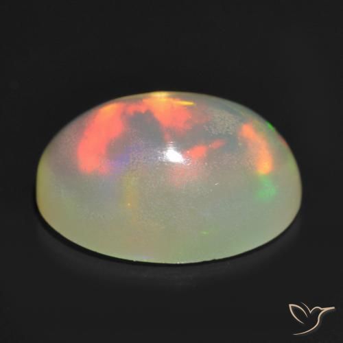 Opal Gemstone in 9 x 7 mm (calibrated) Size for Sale, Opal Stone in Multicolor Color