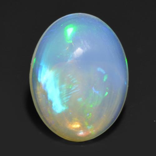 Многоцветный Опал Камень - 1.1ct Овал Кабошон (ID: 554186)