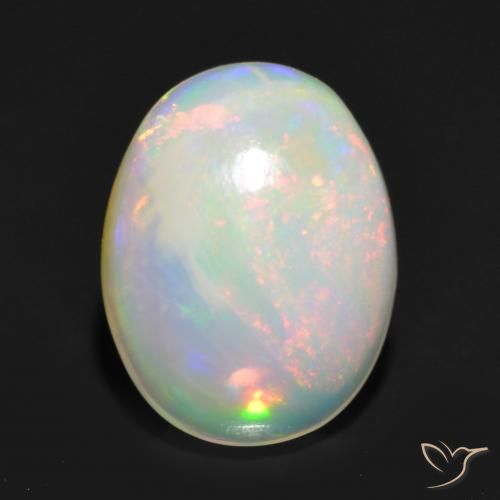 Multicolor Opal Gem - 1.1ct Oval Cabochon (ID: 554187)