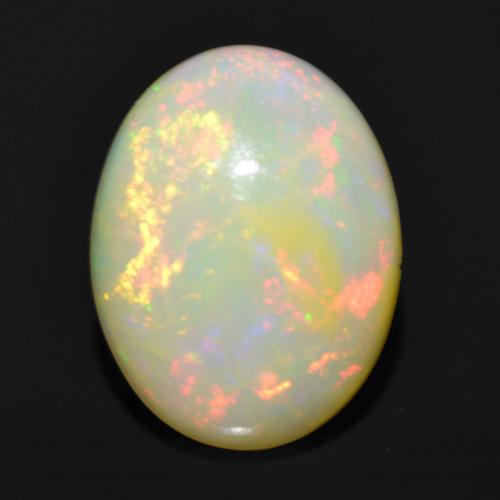 Multicolor Opal Gem - 1.2ct Oval Cabochon (ID: 554189)