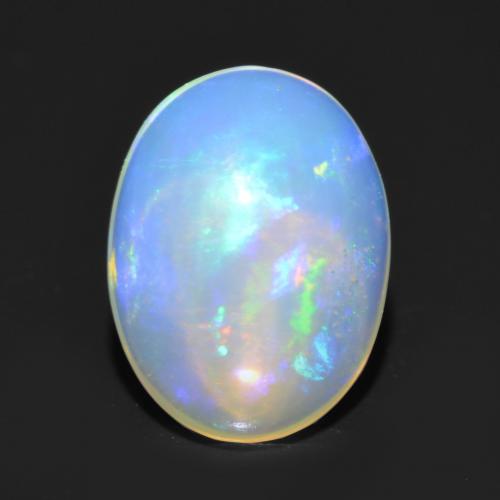 Multicolor Opal Gem - 1ct Oval Cabochon (ID: 554193)