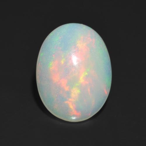 Multicolor Opal Gem - 1ct Oval Cabochon (ID: 554318)