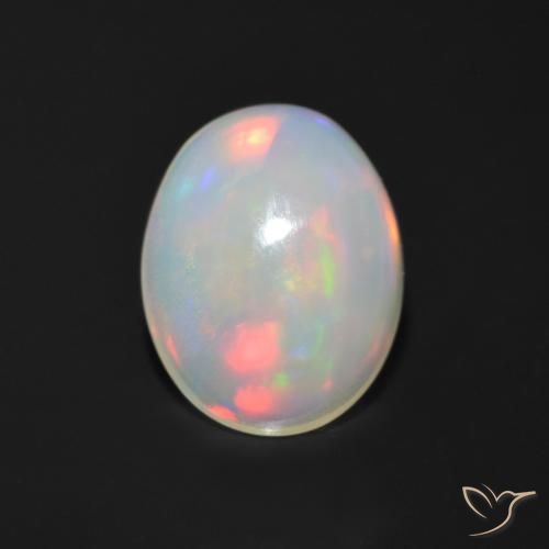 Multicolor Opal Gem - 1ct Oval Cabochon (ID: 554319)