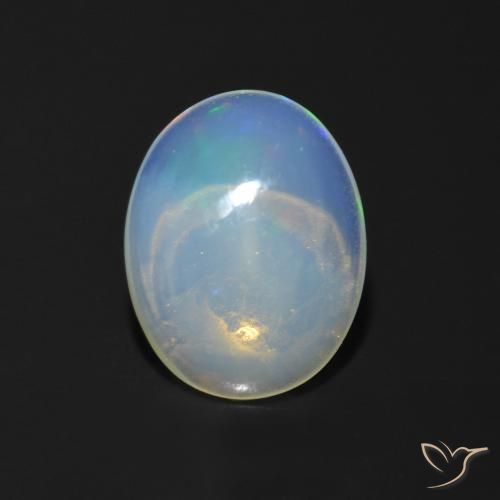 0.93ct Natural Multicolor Opal, Oval, Transparent