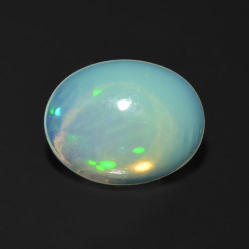 1.12 ct Multicolor Opal Stone, Natural Opal in Oval Cabochon Shape for Sale