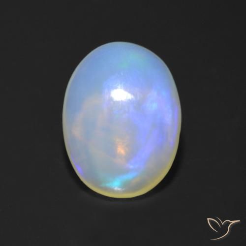 Multicolor Opal Gem - 1.3ct Oval Cabochon (ID: 554326)