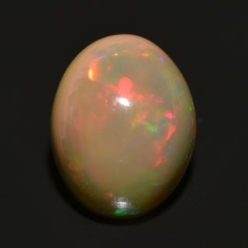 Multicolor Opal Gem - 1.3ct Oval Cabochon (ID: 554440)