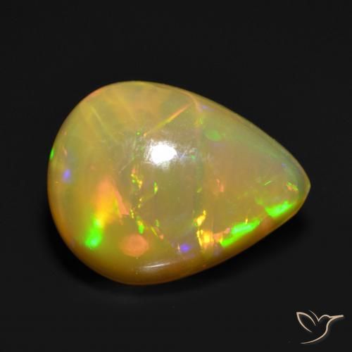 1.19 ct Multicolor Opal Stone, Natural Opal in Pear Cabochon Shape for Sale