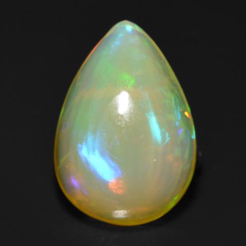 Multicolor Opal Gem - 1ct Pear Cabochon (ID: 554446)