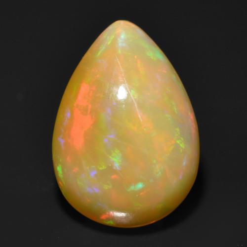Multicolor Opal Gem - 1.4ct Pear Cabochon (ID: 554449)