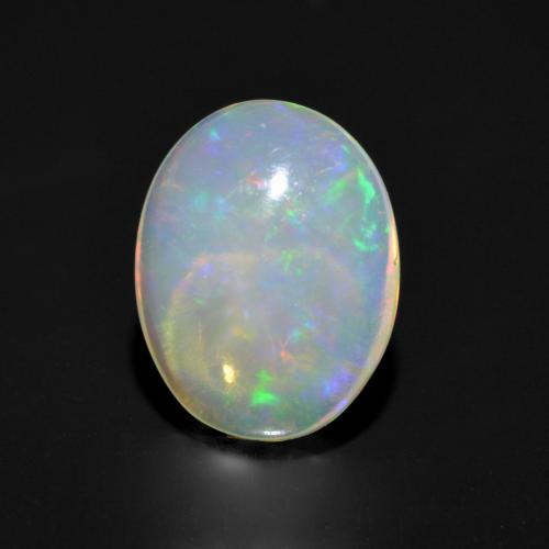 Multicolor Opal Gem - 1.2ct Oval Cabochon (ID: 554579)