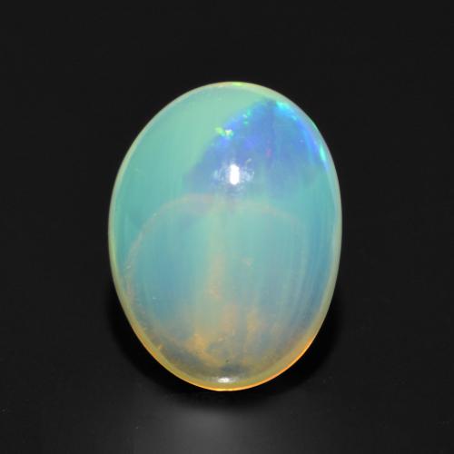 Multicolor Opal Gem - 0.9ct Oval Cabochon (ID: 554582)