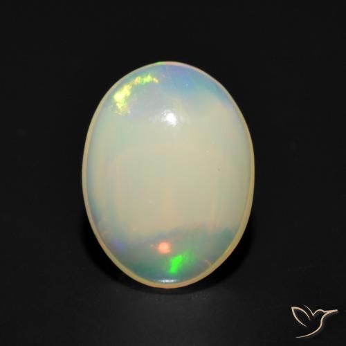 1.07ct Natural Multicolor Opal, Oval, Transparent