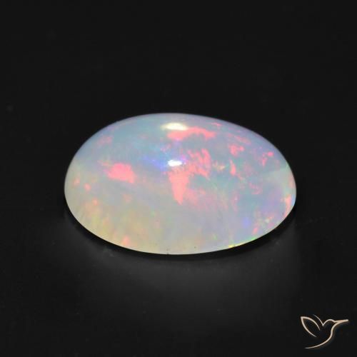 Opal Gemstone in 9 x 7 mm (calibrated) Size for Sale, Opal Stone in Multicolor Color
