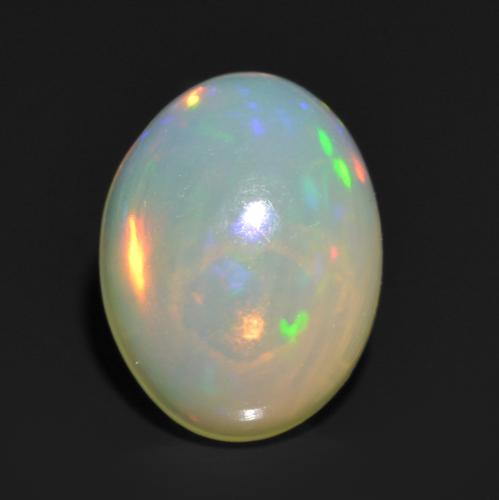 Multicolor Opal Gem - 1.3ct Oval Cabochon (ID: 554898)