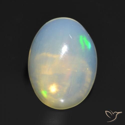 1.24ct Natural Multicolor Opal, Oval, Transparent