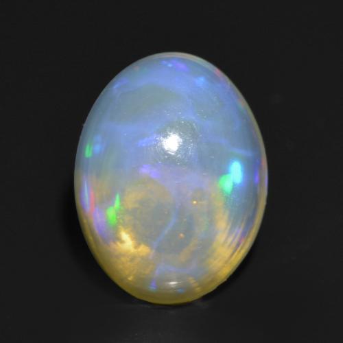 Multicolor Opal Gem - 1.2ct Oval Cabochon (ID: 554900)