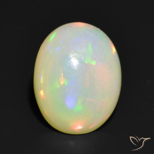 1.08ct Natural Multicolor Opal, Oval, Translucent