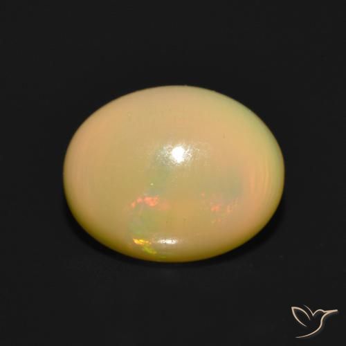 1.47 ct Multicolor Opal Stone, Natural Opal in Oval Cabochon Shape for Sale