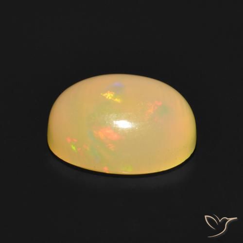 Opal Gemstone in 9 x 7 mm (calibrated) Size for Sale, Opal Stone in Multicolor Color