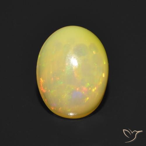 1.15ct Natural Multicolor Opal, Oval, Transparent
