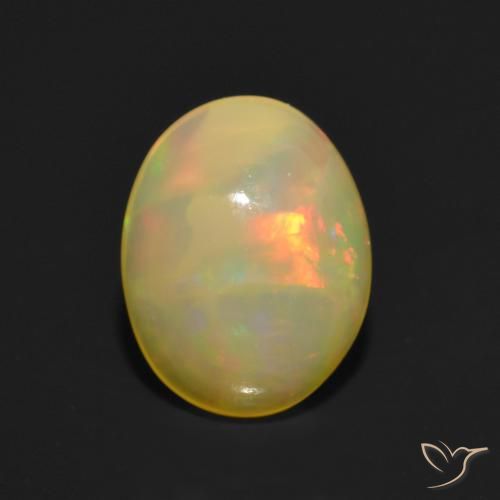 1.20ct Natural Multicolor Opal, Oval, Translucent