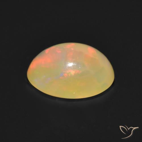 Opal Gemstone in 9 x 7 mm (calibrated) Size for Sale, Opal Stone in Multicolor Color
