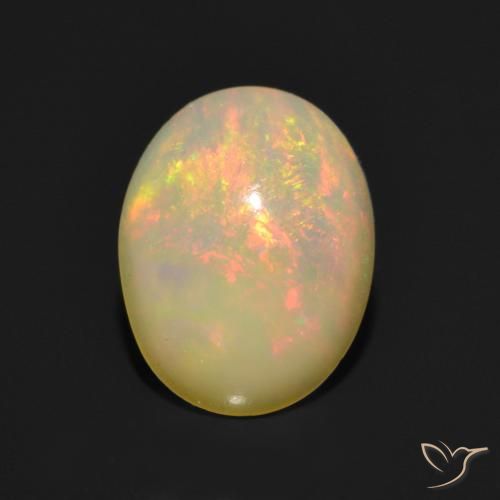 Multicolor Ópalo Gema - 1ct Cabujón Óvalo (ID: 555110)